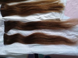 Extensiones de pelo natural color castaño