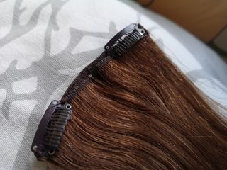 Extensiones de pelo natural color castaño