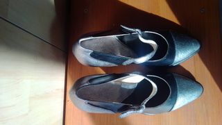 Zapatos mujer nuevos artesanal piel tacón alto T38