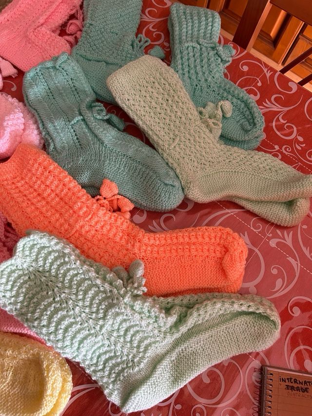 calze da notte fatte a mano