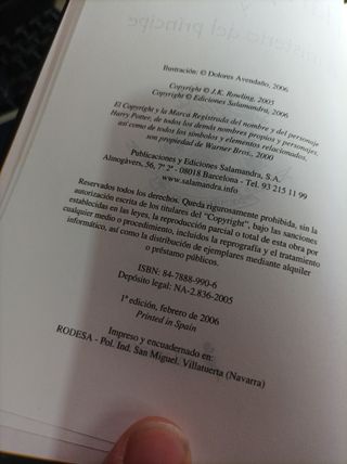 Colección Libro Harry Potter de tapa dura.