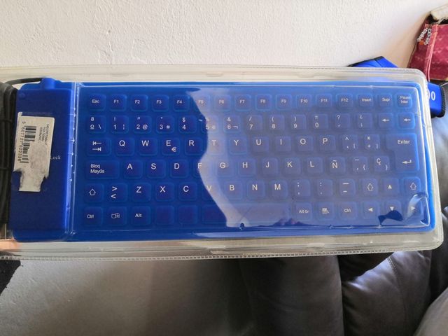Teclado Pc ordenador de silicona enrollable