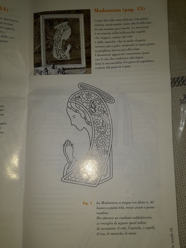 cornice con madonnina pizzo di cantù