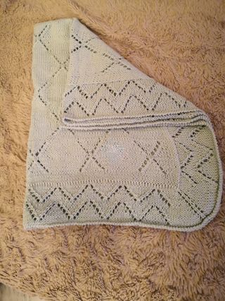 Copertina Nuova puro cotone lavorata a mano strass