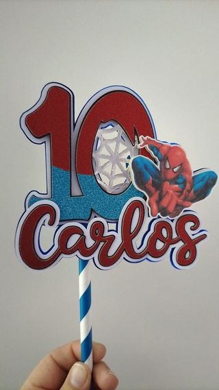 Cake topper Spiderman tarta marvel dc super heroe