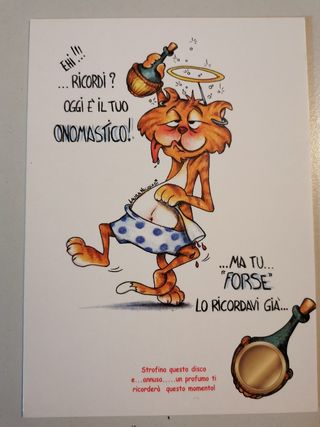 Set 5 Biglietti di auguri profumati vintage