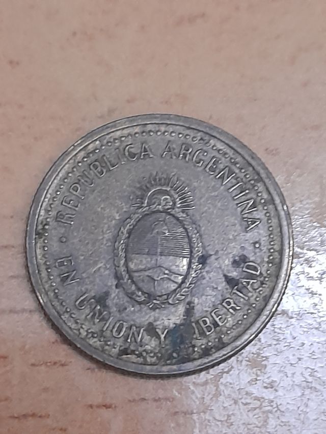 Monedas argentinas, 5 euros.