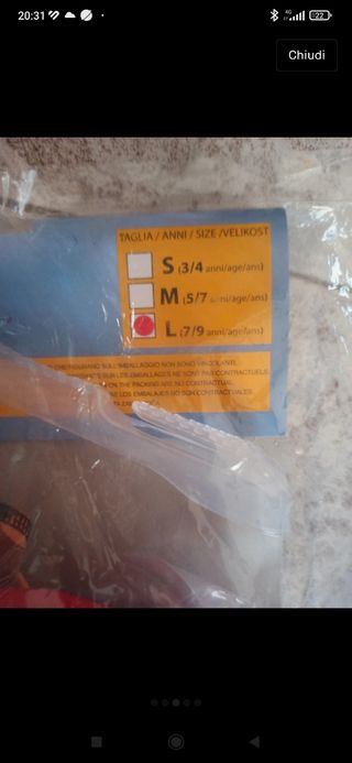 costume carnevale Soldatessa 7/9 anni