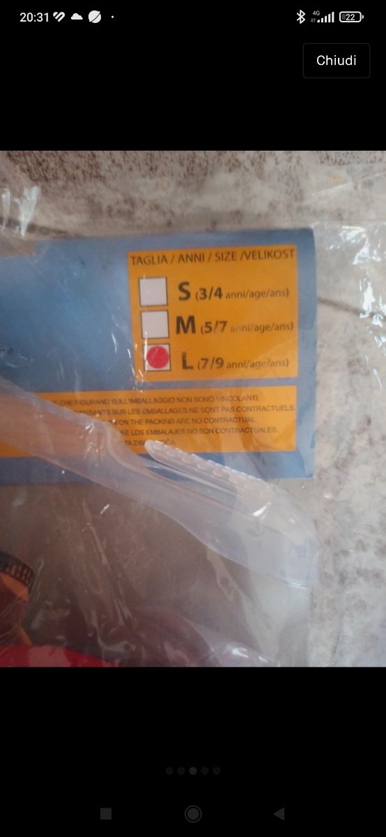 costume carnevale Soldatessa 7/9 anni