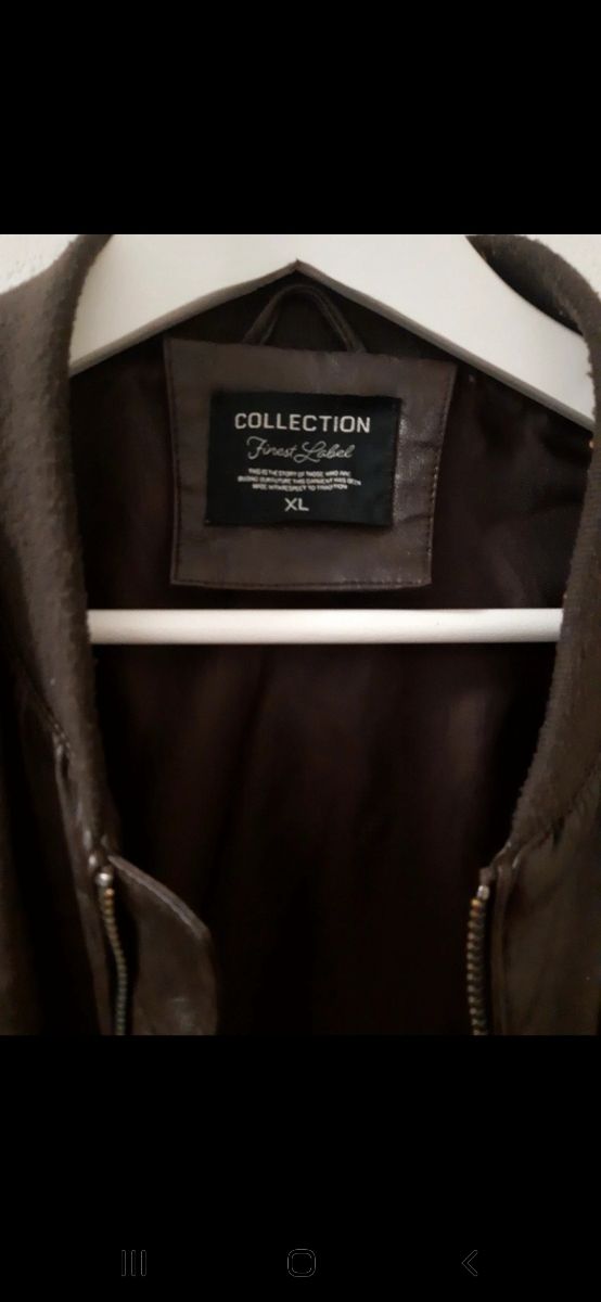 giacca uomo in similpelle marrone