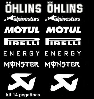 Pegatinas sponsor moto