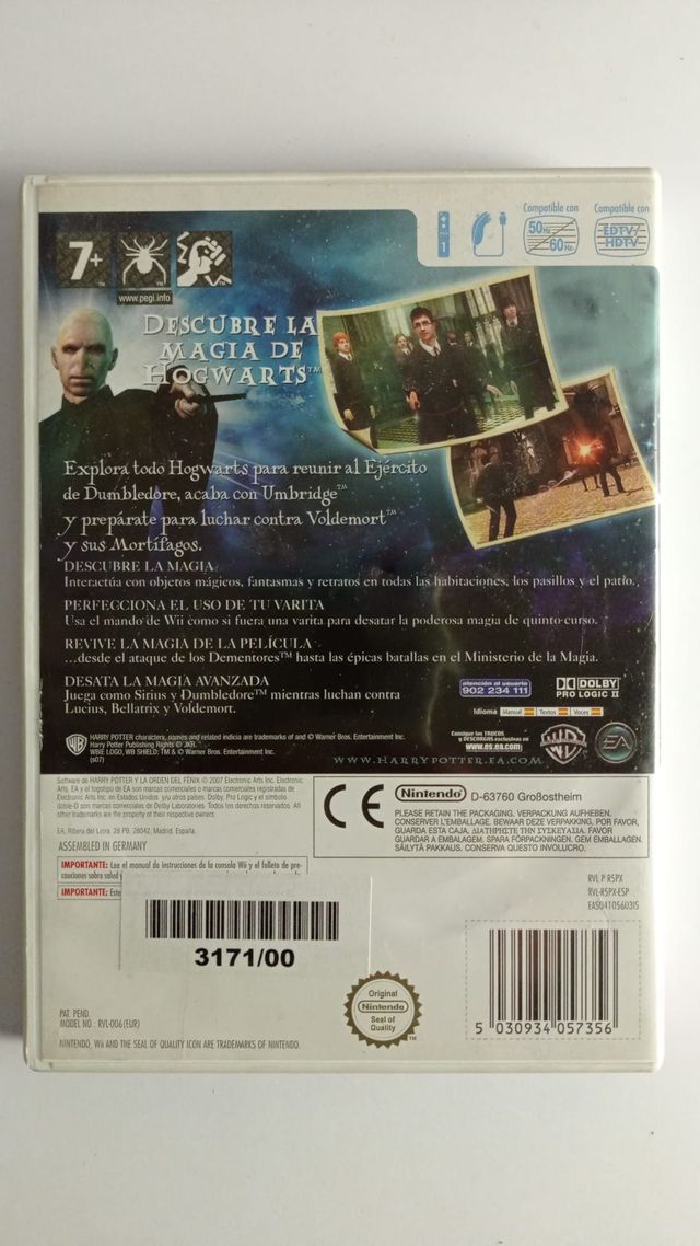 Juego WII "Harry Potter y la Orden del Fenix"