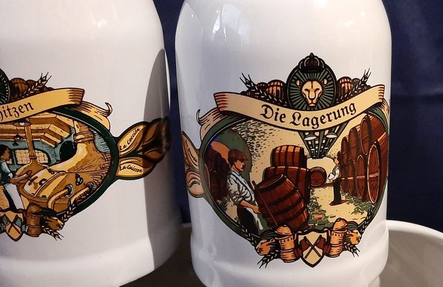 Jarras de cerámica alemanas...5 unidades