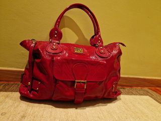 Bolso piel rojo Roberto Verino