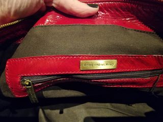 Bolso piel rojo Roberto Verino