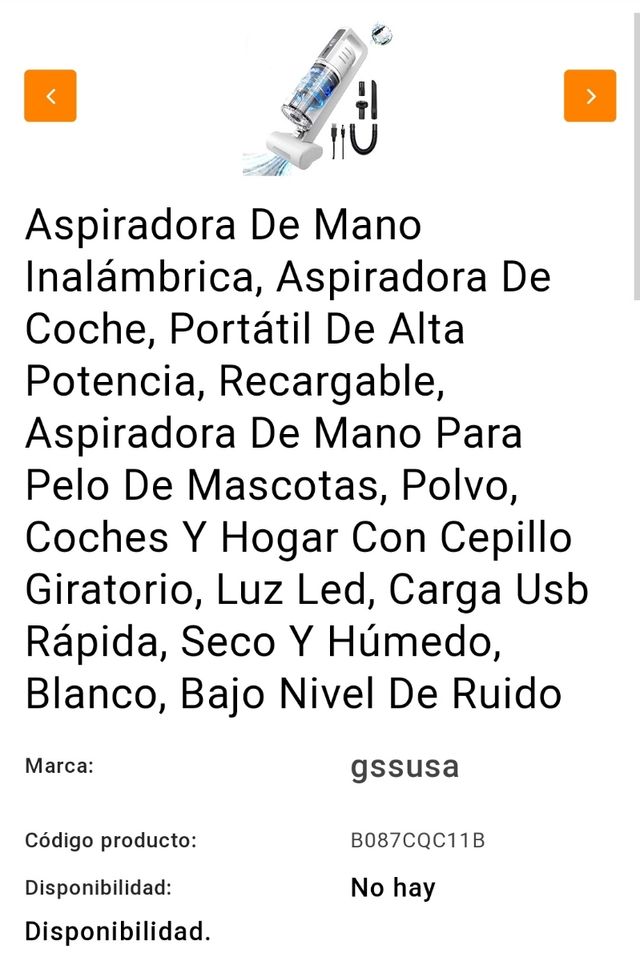 ASPIRADOR DE MANO INALÁMBRICO 💨💨