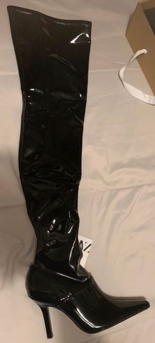 botas altas  Mosqueteras vinilo