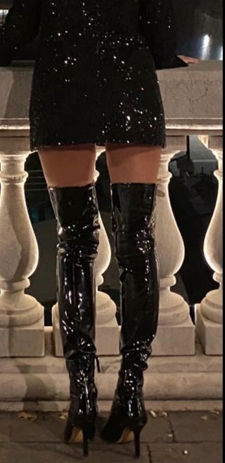 botas altas  Mosqueteras vinilo