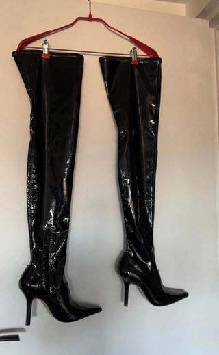 botas altas  Mosqueteras vinilo