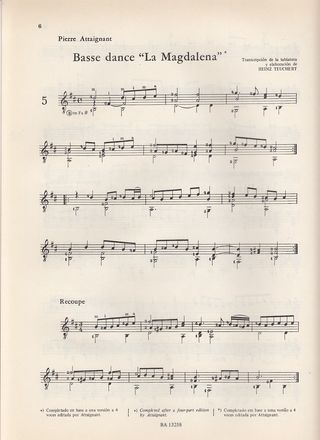 Maestros franceses. Obras para guitarra y laúd.