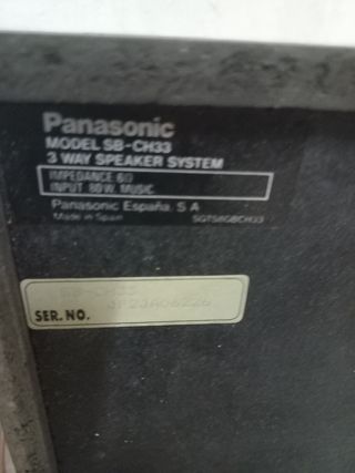 Altavoces de 3 vías Panasonic SB CH33