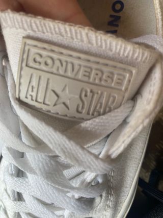White leather logo converse all stars