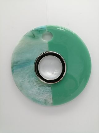 Medallón Bicolor Verde-Verde