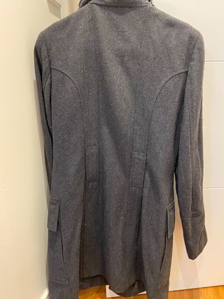 Abrigo gris oscuro mujer