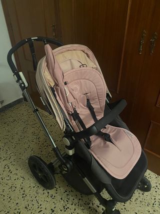 Cochecito+ sillita+ capota veran/inv bugaboo camal