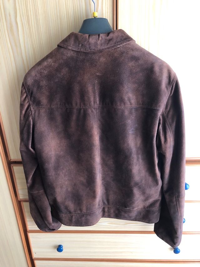 Chaqueta Cazadora de Piel marron