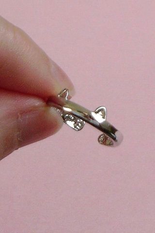 Anillo con orejas de gato