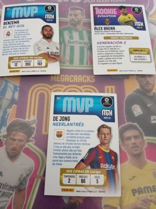 3 cromos especiales megacracks 21/22