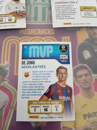 3 cromos especiales megacracks 21/22