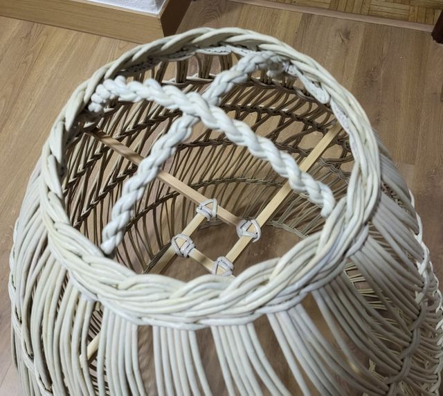 Lámpara de techo, colgante de mimbre eco 80x60cm. 