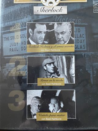 Sherlock Holmes, Basil Rathbone. Dvd 3 peliculas