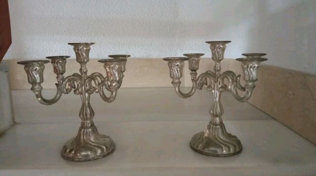 vendo candelabros plata alemana