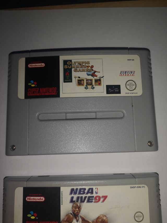 NBA LIVE 97 Y OLYMPIC SUMMER GAMES SUPER NINTENDO