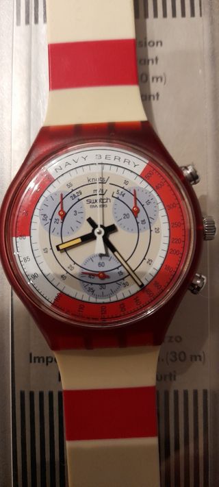 Swatch Chrono Navy Berry 