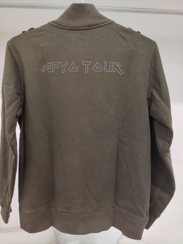 Sudadera caqui/marrón chico