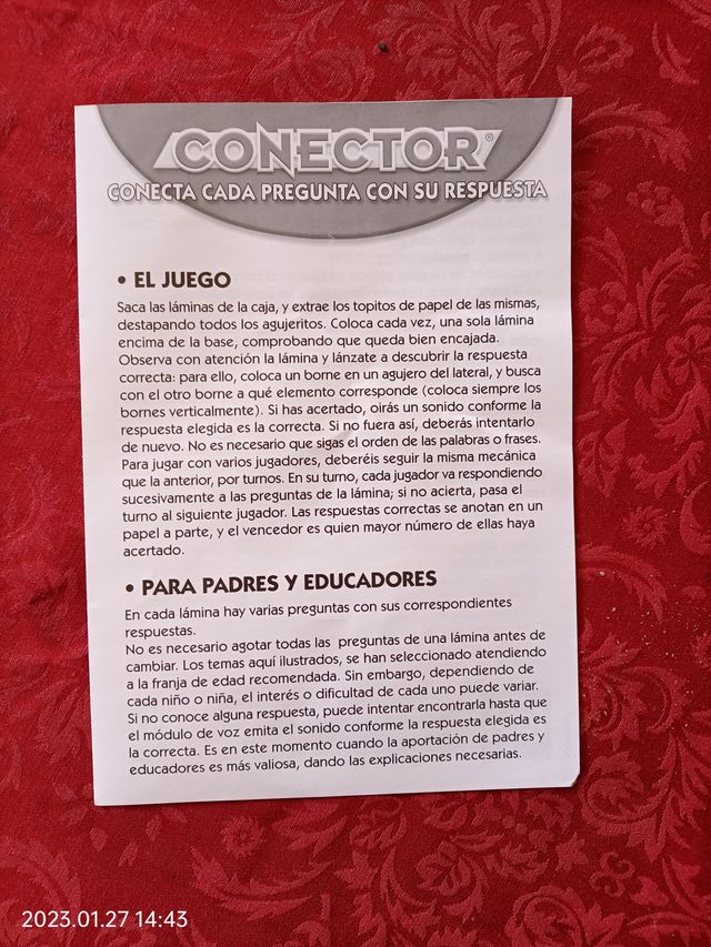 Juego aprender ingles 7-12 años de Educa