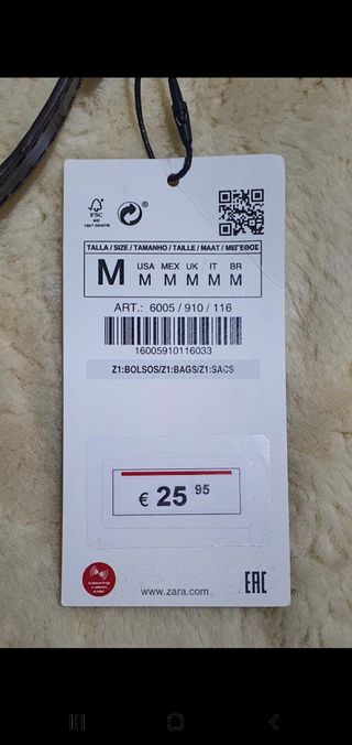 Bolso Zara marrón