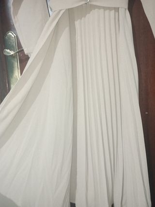 Vestido Estilo Gabardina Beige