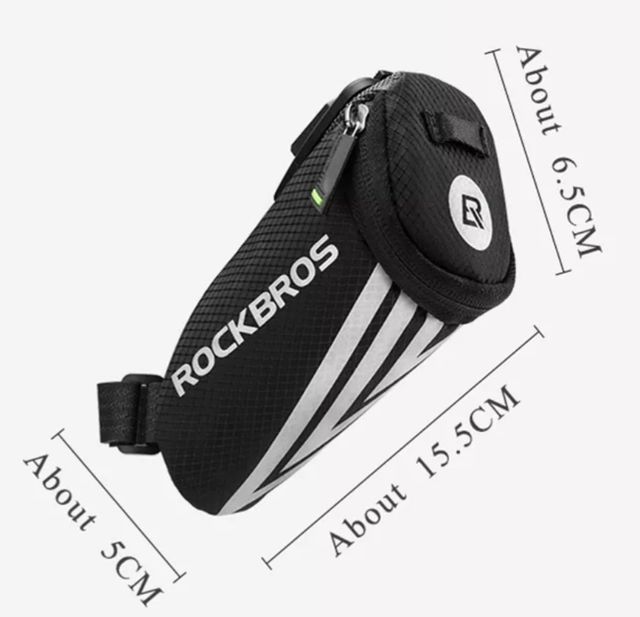 Bolsa para bicicleta+luz LED