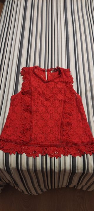 Camiseta "encaje"con transparencia