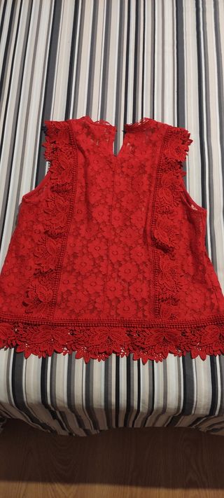 Camiseta "encaje"con transparencia