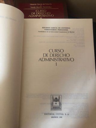 Tomos I y II Curso de derecho administrativo 1990