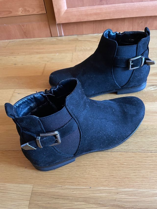 Botines mujer, negros. Talla 37.