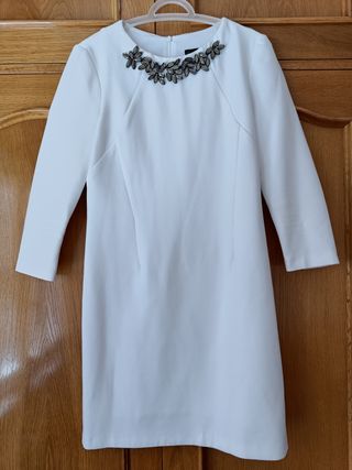 Vestido blanco collar