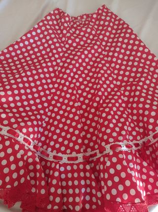 Falda de gitana niña unos 10