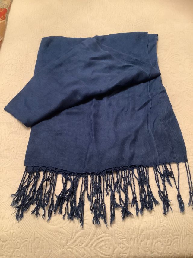 Fular azul marino